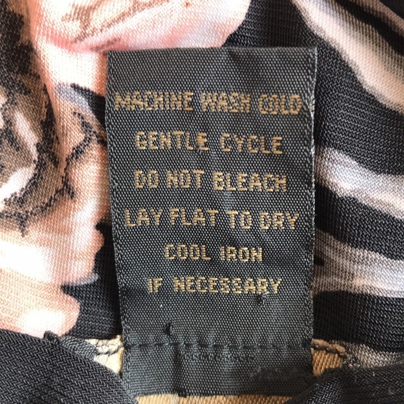 Susan Lawrence floral/animal print high-low top - Picture 8 of 8